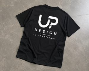 เสื้อยืดคอกลมแขนสั้นสีดำล้วน ผ้าฝ้าย 100% ทรงโอเวอร์ไซส์ ระบายอากาศได้ดี สวมใส่สบาย พรีเมียม รับผลิตแบบ OEM ODM แบรนด์ส่วนตัว - Product Image 6