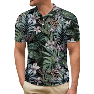 Chemises décontractées pour hommes en coton 100% tricoté, respirantes, anti-plis, ajustables, séchage rapide, durables, avec sublimation - Product Image 6