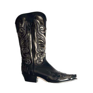 Bottes d'équitation longues pour hommes de haute qualité en cuir véritable, chaussures de cowboy, couleurs et tailles personnalisées, service OEM - Product Image 1