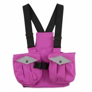 Gilet de pêche léger en maille marron de qualité supérieure avec plusieurs options de rangement personnalisables pour l'entraînement canin en extérieur - Product Image 4