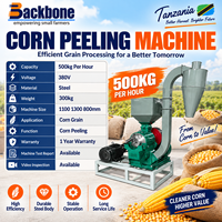 Machine à décortiquer le maïs à structure en acier robuste pour le traitement des céréales