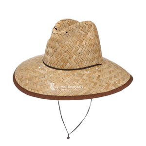 Sombrero de Paja Estilo Vaquero Y2K Natural Rush Grass con Ala Ancha y Correa Ajustable para Playa, Fiestas y Viajes - Product Image 2