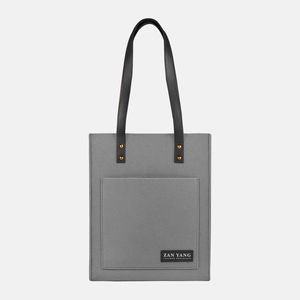 Sac à bandoulière en feutre de laine pour femme, avec fermeture ouverte, design portable pour un usage quotidien, shopping, voyage et plage - Product Image 4