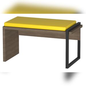 Banc porte-bagages compact en MDF de qualité E0 avec revêtement HPL et pieds métalliques thermolaqués, démontable - Product Image 6