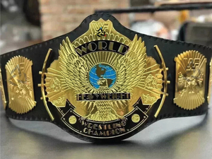 Cinturón de Campeonato de Lucha Libre Personalizado W-W-E Winged Eagle, Cinturón de Latón de 2 mm para Adultos - Placas de Metal Chapadas en Oro y Correa de Cuero - Product Image 6