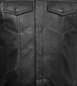 Chaleco de Cuero para Motocicleta, Invierno 2026, Alta Calidad, Nuevo, para Hombre, Lona Perforada, Impermeable, Transpirable, Reversible, Cuello en V, Personalizado - Product Image 2
