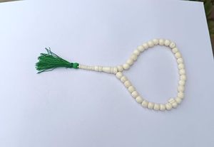 Perles de prière musulmanes en os de chameau naturel, écologiques, polies, Kerbai Imam 10mm, 33 paire de perles Kerbai Tianzhu, Tasbih, chapelet islamique - Product Image 4