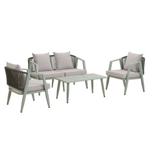 Set di Sedute da Esterno U_STYLE, Durevole e Confortevole per Terrazze, Prati e Bordi Piscina, Arredamento da Giardino - Product Image 3