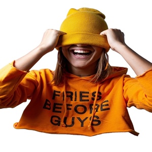 Sudaderas con capucha de lana pesada de gran tamaño bordadas con logotipo personalizable para mujer nuevo estilo informal invierno stock oferta - Product Image 3