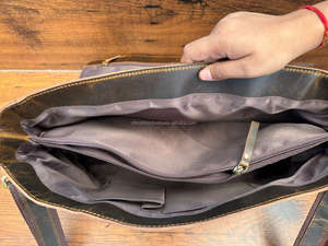 Bolsos de hombro laterales de cuero genuino de grano completo duraderos personalizados al por mayor del fabricante, bolsos cruzados, bolsos de mensajero de lujo para hombres - Product Image 6