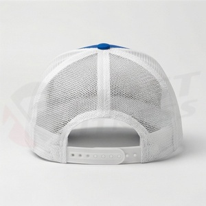 Gorra Trucker Azul Rey con Ribete Blanco y Malla Trasera, Lisa, Estilo Casual y Cómodo, Artículo Único, Selecciona el Ajuste Perfecto para Mujer - Product Image 2