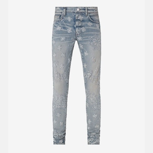 Pantalon Duiem délavé pour homme, imprimé premium, style streetwear, bas de tenue élégant et décontracté, vêtement de mode - Product Image 2