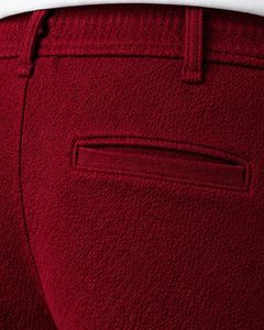 Men Wine <b>Red</b> Slim Fit Casual Jogger Pants Elastic Waist Drawstring Trousers Soft Fabric Comfortable Daily Wear Stylish Look - Product Image 4