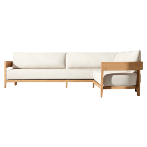 Luxury The Langham Teak Outdoor <b>Sofa</b> Modern Hotel Resort Villa Patio Lounge Couch Scandinavian Garden Furniture - Product Image 6