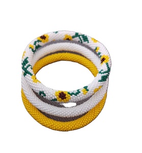 Fancy Seed <b>Beads</b> <b>Bracelet</b> With Embroidery Pattern Art Modern Bohemian Beaded <b>Bracelet</b> Stylish Women Jewelry - Product Image 2