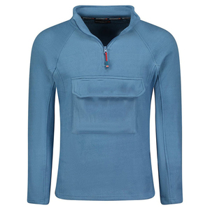 Classic Warm Half Quarter <b>Canvas</b> <b>Jacket</b> Casual Wear Stand Collar Solid Pattern Stylish <b>Men's</b> Winter Polar Fleece <b>Jacket</b> - Product Image 1