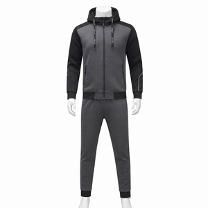 Ensemble de survêtement zippé en molleton de coton pour homme, collection hiver 2026 – Vêtements de sport de qualité supérieure pour adultes, idéal pour le jogging – Nouveauté très prisée - Product Image 1