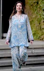 Designer Women's Eco-Friendly Breathable Comfortable <b>Sweet</b> <b>Party</b> Wear Georgette Woven Full Sleeve Regular Fit Top Farshi Set - Product Image 5