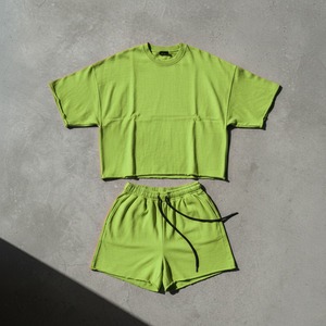 Wholesale 100% Cotton Men's Summer Oversize <b>Tshirt</b> Shorts Set Printed Washed 2-Piece Tracksuit Breathable <b>Tshirts</b> Shorts Sets - Product Image 6