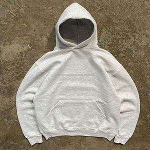 Sweat-shirts à capuche pour hommes 2024, 100 % coton, coupe ajustée, 500 GSM, tissu éponge lourd, impression personnalisée, écologique, vente en gros, vierge - Product Image 5