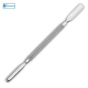 Empujador de Cutículas de Acero Inoxidable de Doble Punta Reutilizable para Manicura con Diseño Duradero - Product Image 1