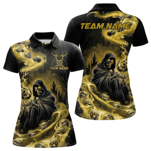 Polo personalizado de Halloween con diseño de esqueleto Fabricante directo MOQ bajo Envío rápido a EE. UU. - Product Image 6