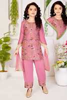 Set Sharara Bordir Anak Perempuan Warna Pink Georgette Bebas Kerut |   Pakaian Etnis India Grosir |   Pakaian Pesta Pernikahan yang Meriah |   Minimal Pemesanan 50