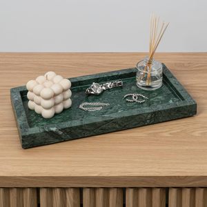 Classic Minimalist Rectangular Marble Bathroom Countertop Tray for Storage,Decoration, <b>Display</b>, Coffee Table... - Product Image 1