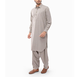 OEM ODM Vente en gros Meilleures ventes Shalwar Kameez pour hommes musulmans, décontracté d'été pour fêtes, 100% Coton, Séchage rapide, Longueur au sol, Direct usine - Product Image 2