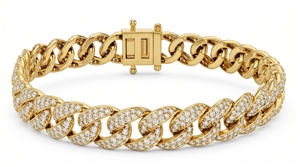Bracelet en diamants ronds taille brillant pour femme, classique, diamants naturels et de laboratoire - Product Image 2