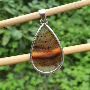 Waterdrop มอนตานามอสอาเกต925เงินแท้จี้ชั้นดีทำด้วยมือและเสน่ห์เครื่องประดับคลาสสิกขายส่ง - Product Image 4