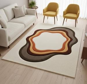 Alfombra de Lana de Lujo Personalizada para Sala de Estar, Alfombra de Área Hecha a Mano, Venta al Por Mayor de Fábrica - Product Image 5