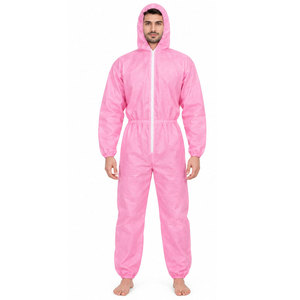 Overol de Trabajo con Capucha Rosa, Unisex, a Prueba de Polvo, de Poliéster, Traje Protector de Cuerpo Completo para Fábrica, Construcción y Pintura - Product Image 4