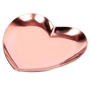 Rose Gold Stainless Steel Tea Fruit <b>Tray</b> Dish Plate Cosmetic Jewelry Storage <b>Tray</b> Multipurpose Home Garden Serving - Product Image 4