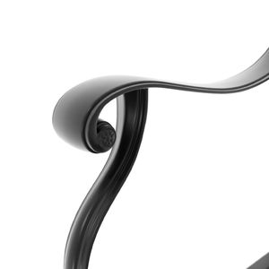 Ensemble de salle à manger 3 pièces en aluminium moulé résistant aux intempéries, comprenant 2 chaises pivotantes et une table ronde de 35,43 po avec cadre noir pour jardins - Product Image 5