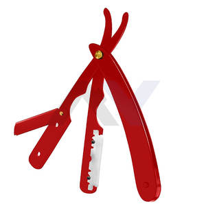 Rasoir droit professionnel pour hommes, rasoir de barbier à bord droit de sécurité, lame durable, logo personnalisé, outil de rasage de barbier en gros - Product Image 5