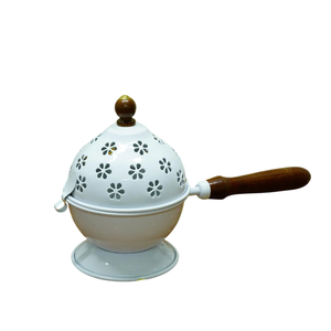 Brûleur d'encens en laiton écologique avec poignée en bois de santal, diffuseur aromatique pour la maison, utilisation toute saison, porte-encens - Product Image 3