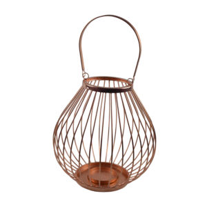 Portavelas Individual con Acabado de Color Antiguo, Portavelas Decorativo para Interiores, Portavelas para Velas de Té - Product Image 3