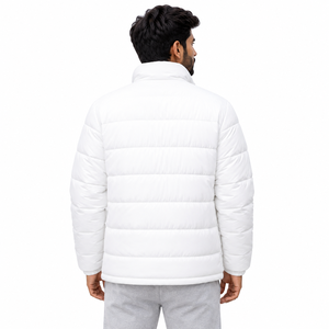 Men's Lightweight Quilted Padded <b>Jacket</b> Stand Collar Full Zip Winter Casual Outdoor Wear Wholesale Water Resistant Men's <b>Jackets</b> - Product Image 3