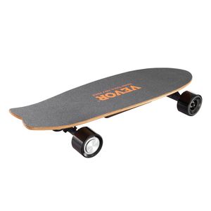 Skateboard Elettrico Longboard con Velocità Massima di 22 km/h e Autonomia Massima di 12 km, 3 Livelli di Velocità Regolabili, Telecomando - Product Image 1