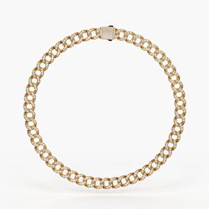 Cadena Cubana de Oro 14K con Diamantes CVD Cultivados en Laboratorio EF VVS VS, Engaste Pavé, 22 Pulgadas, Joyería de Lujo Iced Out para Hombre y Mujer - Product Image 1