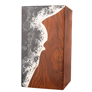 Decorative Wooden Keepsake Urn for Ashes Premium Oak Memorial Urn with Engraving by AYAANS - Product Image 2