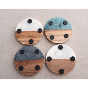 Posavasos de Resina de Madera para Tazas, Vasos y Cristalería, para Uso Promocional - Product Image 4