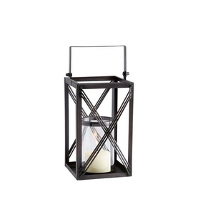 Hanging decorative metal <b>candle</b> lantern for balcony terrace creating romantic evening lighting atmosphere for <b>dinners</b> gatherings - Product Image 1