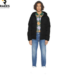Doudoune en duvet véritable avec capuche amovible, finition brillante haut de gamme, tissu texturé, style streetwear, vente en gros - Product Image 3