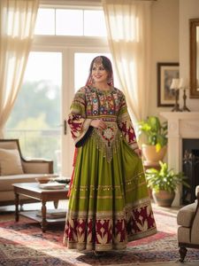 OEM & ODM Service Custom Logo Afghani <b>Dress</b> For Women Hand Made 3 Piece Afghan Kuchi Frock With Shawl & Pants Casual <b>Dresses</b> - Product Image 2