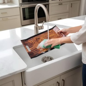 Bandeja de Servir de Madera Maciza con Asas, Plato Rectangular Decorativo de Madera para Mesa de Centro, Desayuno en la Cama, Comida en la Cocina - Product Image 4