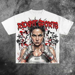 เสื้อยืดสตรีทแวร์ลำลองทรงโอเวอร์ไซส์ พิมพ์ลายกราฟิก สไตล์บ็อกซี่ฟิต ยูนิเซ็กส์  แบบครอป  รับสั่งทำ - Product Image 3