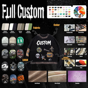 Custom Mens Oversized Contrast Collar <b>Long</b> <b>Sleeve</b> Vintage Soccer Jersey <b>Tshirt</b> V-neck Full Printing - Product Image 5