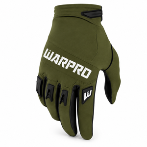 WARPRO INDUSTRY <b>Full</b> Finger Racing Gloves Unisex Motocross Non <b>Slip</b> Breathable Windproof Quick Drying Digital Print PU Hook Loop - Product Image 1